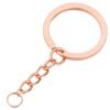 Argollas de Llavero Oro Rosa de 30 mm