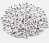 Cuentas Con Letra Blanca Curva - 50 gramos